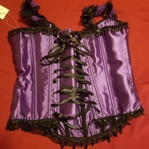 H&R London purple corset tank